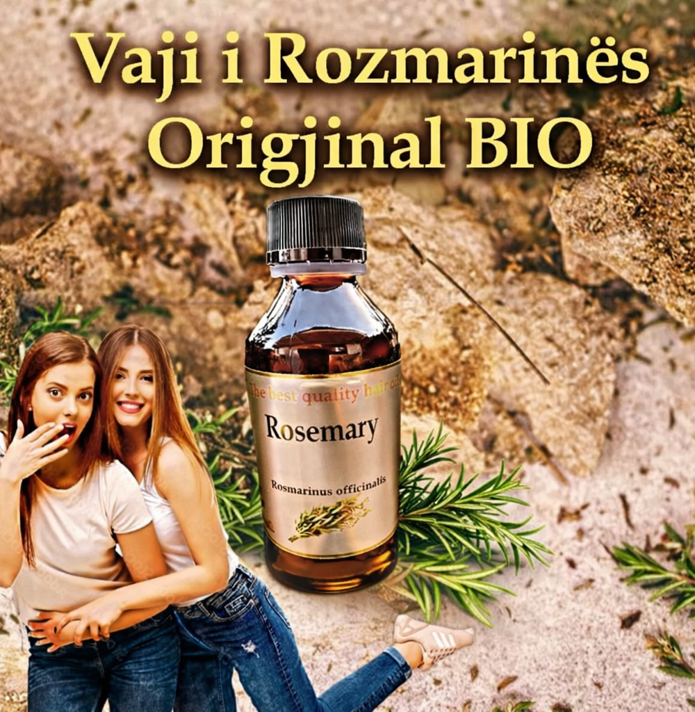 Vaj Rozmarine Origjinal BIO për Rritjen e Flokëve